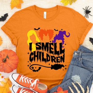I Smell A Child, I Smell Children Shirt,A Bunch Of Hocus Pocus Shirt, Hocus Pocus Shirt, Sanderson Sister Shirts, Funny Halloween Shirt