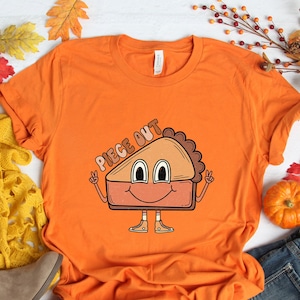 Piece Out T-shirt, Retro Pumpkin Pie Shirt, Pie Pieces Tee, Retro Thanksgiving Matching Shirt, Funny Thanksgiving Shirt, Fall Graphic Tee