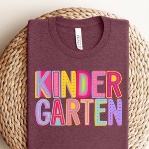 Kindergarten Rainbow Shirt, Kindergarten Squad Shirt, Kindergarten Squad, Kindergarten Shirt, Kindergarten Shirt, Kindergarten Is Groovy Tee