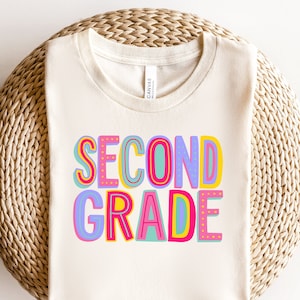 Second Grade Rainbow Shirt, 2nd Grade Squad Shirt, Second Grade Squad Shirt, 2nd Grade Shirt, Second Grade Shirt, Second Grade Is Groovy Tee