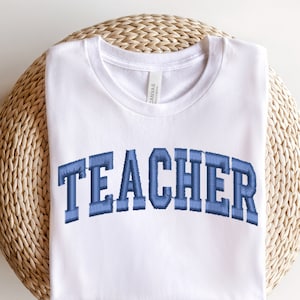 Embroidered Teach Shirt, Embroidered Teacher Shirt,Embroidered Inspirational Shirt,Teach Tee,Compassion Kindness Confidence Gift For Teacher