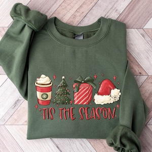 Tis The Season Sweatshirt, Christmas Tis The Season Sweatshirt, Merry Christmas Shirt, Christmas Sweatshirt, Cute Winter Hoodie