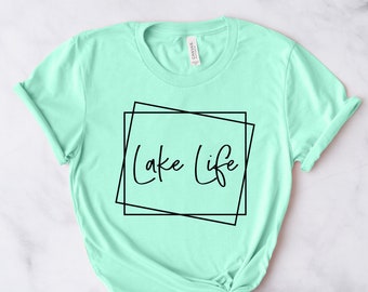 Lake Life Shirt, Lake Shirt, Gift for Travel Lover,Gift for Adventurer, Wildlife Shirts,Vacation Shirts,Gift for Her,Camper Shirt,Lake Vibes