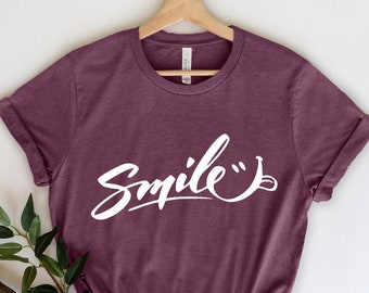 Smile Shirt, Positive Shirt, Be Happy Shirt, Smiley Face Tee, Motivational Shirt, Good Vibes Tee, Positivity, Inspirational shirt