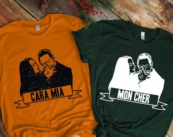 Morticia Addams Family, Cara Mia Shirt, Mon Cher, Addams family Halloween Shirt,  Dance Like Morticia, Horror Goth Queens Shirt