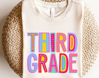 Hello Third Grade Shirt, Third Grade Teacher Shirt, Teacher Gift, Gift for Teachers, 3rd Grade, Third Grade Teacher,Back to School Shirt