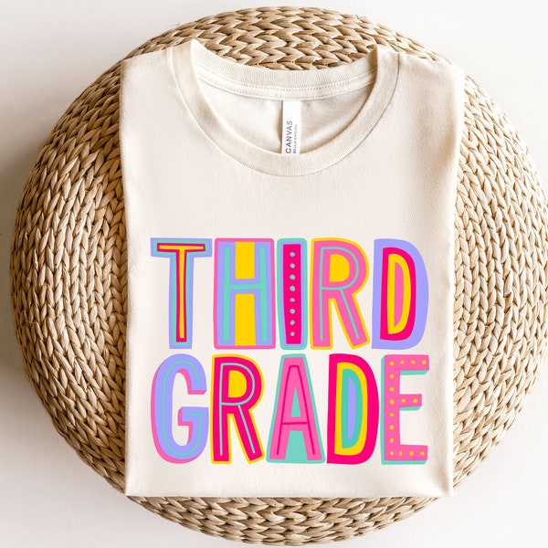 Hello Third Grade Shirt, Third Grade Teacher Shirt, Teacher Gift, Gift for Teachers, 3rd Grade, Third Grade Teacher,Back to School Shirt