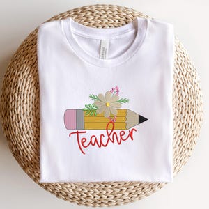 Embroidered Teacher Life Shirt, Embroidered School Shirt, Teacher Life Shirt, Back to School Sweatshirt, Shirt For Teacher, School Shirt