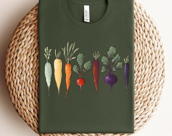 Lets Roots For Each Other Vegetable Shirt, Uplifting T Shirt, Spring T Shirt, Gardening Tee, Turnip Gift, Carrot Outfit, Black Carrot Tee