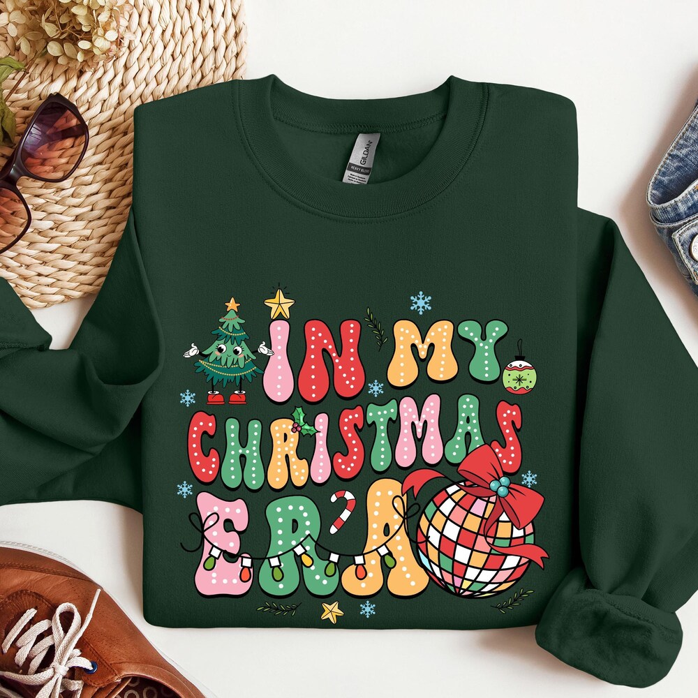 In My Christmas Era Sweatshirt, In My Christmas Era Shirt, Christmas Shirt, Xmas Sweatshirt, Holiday Shirt, Xmas Gift, Christmas Party Tee Christmas Gift 2024 Teeensemble