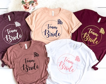 Bachelorette Party Shirt, Team Bride Shirts, Bridesmaid Shirt, Bride Shirt, Bride Shirts, Bridesmaid Proposal, Wedding Party, Bridal Party