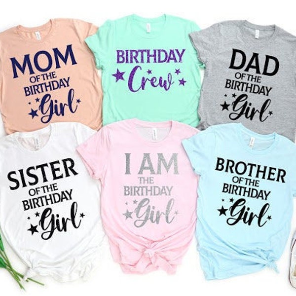 Birthday Group Shirts, Birthday Crew Shirts, Birthday Squad Shirts, I am the Birthday Girl, Birthday Party Shirt, Birthday Group Party