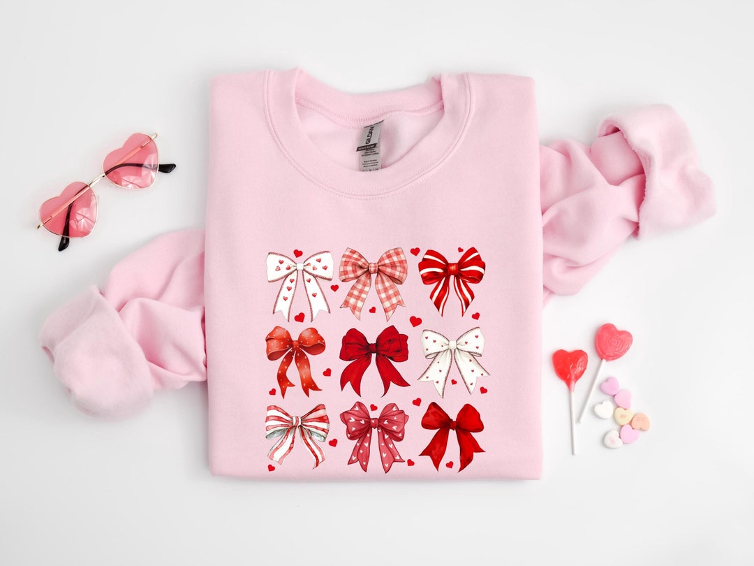 Valentine’s Bow Sweatshirt
