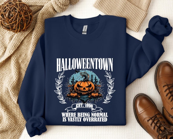 Halloweentown University Sweatshirt, Halloween Town Est 1998 Sweatshirt, Fall Sweatshirt, Pumpkin Shirt, Womens Halloween Sweatshirt