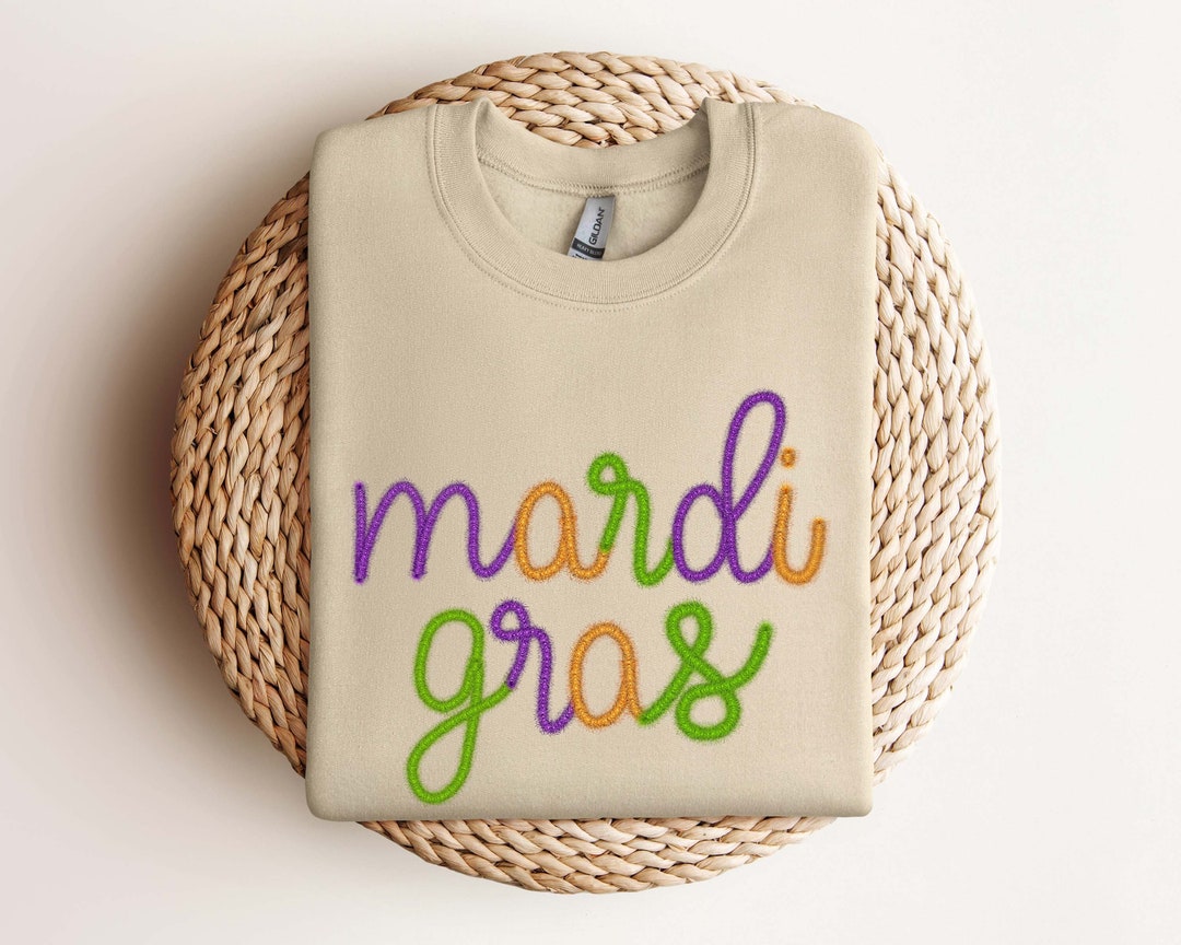 Mardi Gras Striped Streetcar Sweatshirt