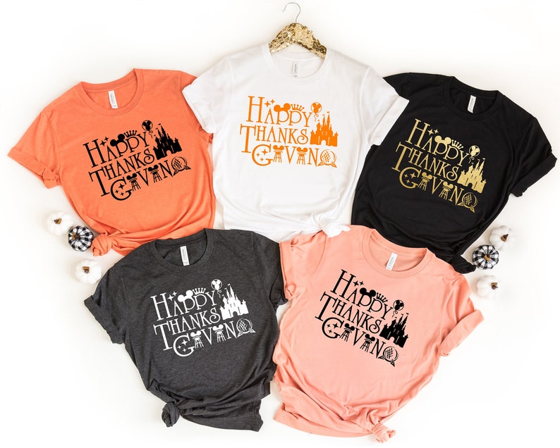 Happy Thanksgiving Shirt, Disney Thanksgiving Vacation Shirt, Family Thanksgiving Shirt, Thanksgiving Food Shirt, Thanksgiving Dinner Shirt image 1