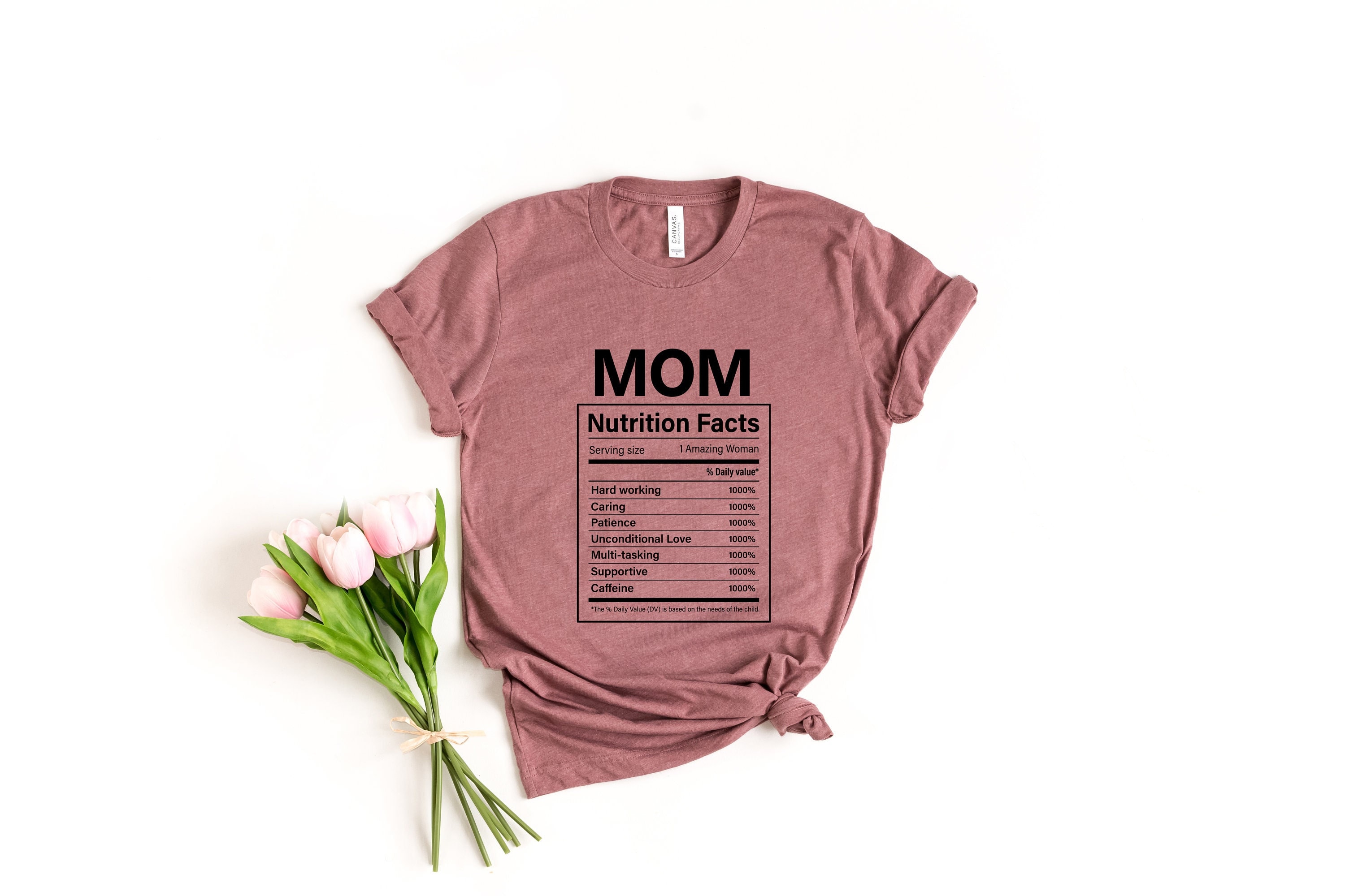 Mom Nutrition Facts Tee