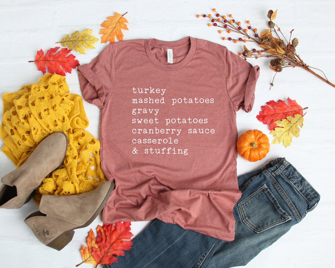 Turkey, Mashed Potatoes, Gravy, Sweet Potatoes, Cranberry Sauce