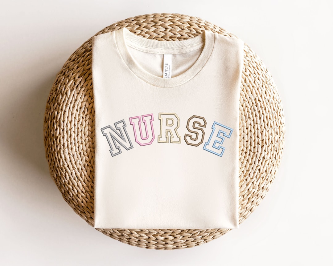 Embroidered Nurse Sweatshirt, Embroidered Nursing Shirt, Embroidered Registered Nurse Shirt, Nursing Hoodie, Nursing School Shirt, Nursing - Etsy