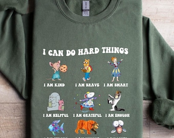 Sudadera de cuello redondo para profesor leyendo: camiseta con personaje de libro para leer en voz alta