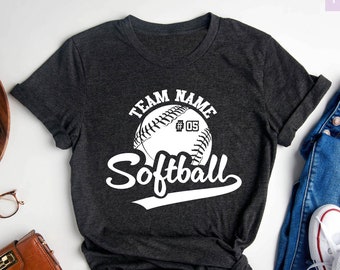 Custom Softball Shirt, Softball Shirt, Softball Mom Shirt, Softball Mom, Softball Shirts, Gameday Shirt, Softball Coach, Softball Gifts