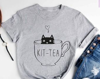 Funny Cat Shirt, Tea Shirt, Funny Shirt, Mom Shirt, Cat Mom Shirt, Kitten Shirt, Funny Women Shirt, Sarcastic Shirt