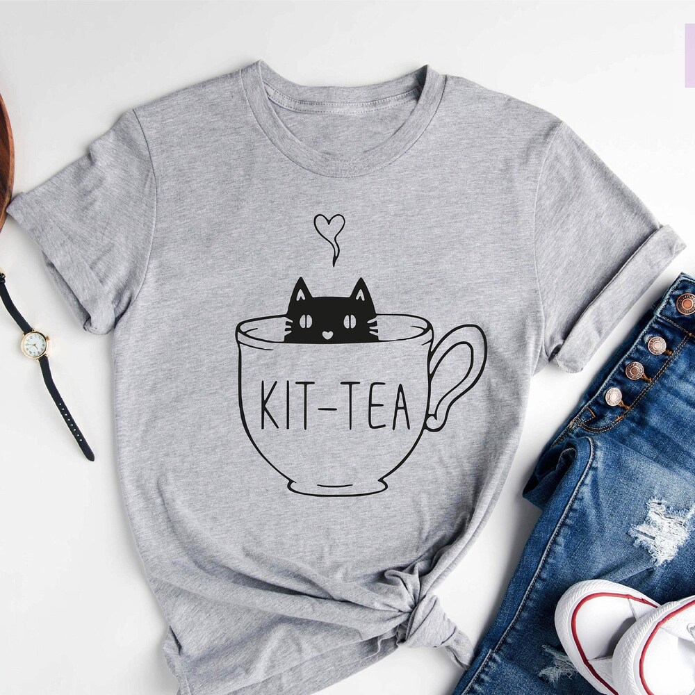 Funny Cat Shirt, Tea Shirt, Funny Shirt, Mom Shirt, Cat Mom Shirt, Kitten Shirt, Funny Women Shirt, Sarcastic Shirt Printfushion