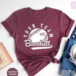 Custom Baseball Team Shirt: Personalized Baseball Mom Tee