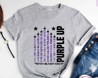 Purple Up For Military Kids Shirt: Military Child Awareness