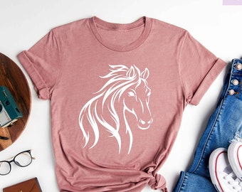 Horse Girl Shirt, Farm Shirt, Country Girl Shirt, Horse Shirt, Horse Lover Shirt, Horse Lover Gift, Just a Girl Who Loves Horses
