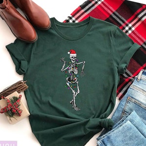 Dancing Skeletons, Dancing Skeleton, Christmas Shirt, Spooky Christmas, Creepy Christmas, Christmas Shirts, Christmas Gifts, Christmas Gift