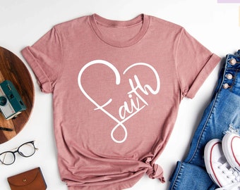 Faith T-shirt, Jesus, Christian Shirt, Faith Shirt, Vertical Cross, Cross, Faith Cross, Religious Shirt, Church, Disciple, Love,Grace, Faith