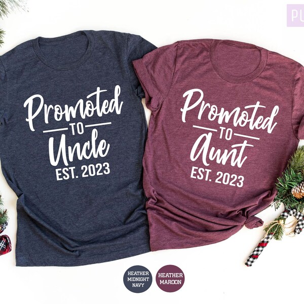Curated visual reference: Aunt And Uncle Established 2023 Shirt Photo Inspiration