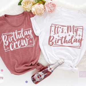 Birthday Crew Shirts, Birthday Squad Tshirt, Its My Birthday Shirt, Birthday Party Shirts, Funny Birthday T-Shirts, Gift For Birthday