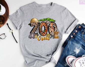 Zoo Crew Shirt: Animal Lover Family Trip Tee