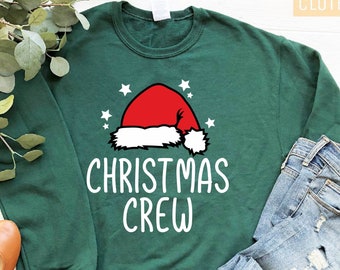 Christmas Crew, Christmas Sweatshirt,Christmas Gift,Christmas Sweater,Christmas Shirts,Christmas Sweaters,Couple Sweatshirts,First Christmas