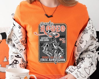 Western Halloween Shirt, Spooky Skeleton Shirt, Rodeo Halloween Shirt, Wild West Halloween Shirt, Skeleton Cowboy Shirt, Cowboy Ghost Shirt