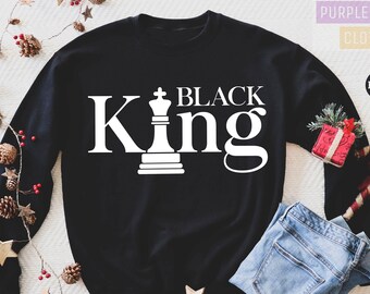 Sudadera Black King, sudaderas Black King, suéter BLM, Black Lives Matter, historia afroamericana, magia de niño negro, sudadera Black Father