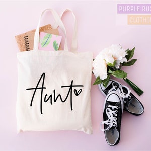 Aunt Gift, Auntie Gifts, Aunt And Niece Gifts, Zipper Tote Bag, Zipper Tote, Tote Bag With Zipper, Tote Bag Aesthetic, Aesthetic Tote Bag