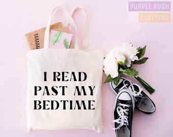 Book Tote Bag: Heavy Cotton Canvas Library Bag with Zipper