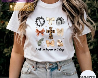 He Is Risen Easter Shirt: Christian Graphic Tee