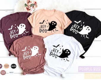 Hey Boo Shirt, Halloween Shirt, Ghost Shirt, Fall Shirt, Funny Halloween Shirt, Boo Shirt, Halloween, Halloween Party, Cute Halloween Shirt