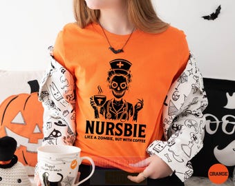 Nurse Halloween Shirt, Spooky Nurse Squad Tee, Cute Scary Nurse Costume Shirt, Halloween Nurse T-Shirt, Creepy Nurse Fall Tee, Nurse Gifts