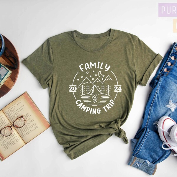 Family Camping Trip Shirt, Road Trip, Vacation Shirt, Family Camping Trip, 2024 Family Camping, Girls Road Trip Shirt, Party Shirt