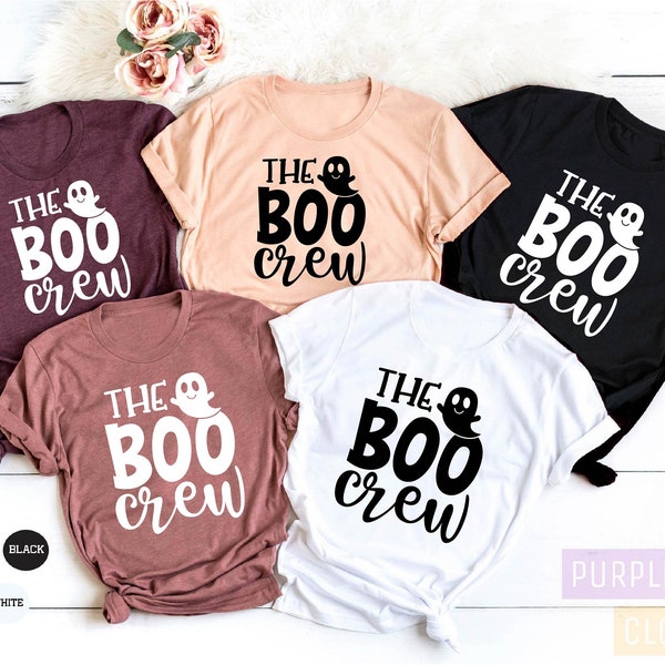 The Boo Crew Custom Halloween T-Shirt, Group Halloween Shirt, Funny Halloween T-Shirt, Halloween T-Shirt, Halloween Party Shirt