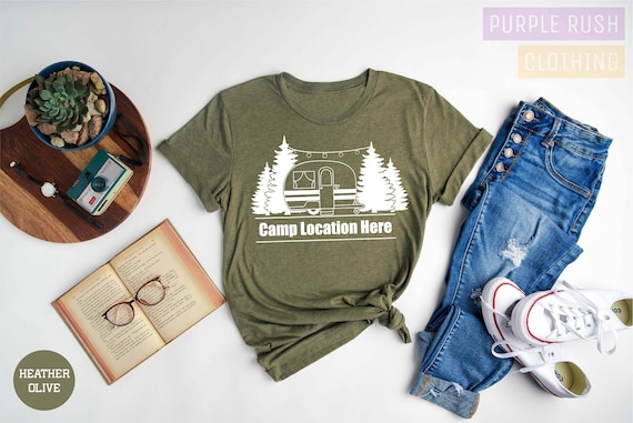 Camp Shirt, Custom Camp Shirt, Custom Camping Tshirt, Custom Family Camping, Personalized Camp Shirt, Camper, Camping Shirt, Camping Gift