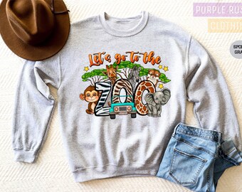 Zoo Crew Sweatshirt: Kids Animal Lover Gift