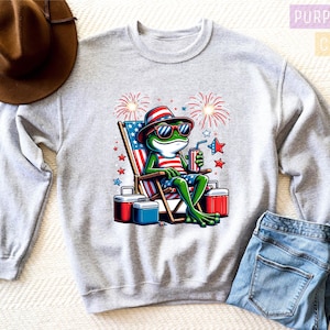 Patriotic Turtle American Flag 4th Of July Sweatshirt