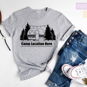 Camp Shirt, Custom Camp Shirt, Custom Camping Tshirt, Custom Family Camping, Personalized Camp Shirt, Camper, Camping Shirt, Camping Gift bild 2