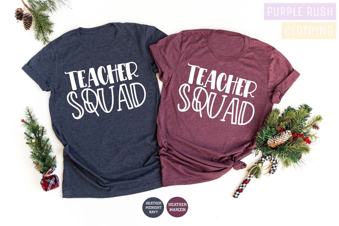 Teacher Squad Shirt, Teacher Shirts, Kindergarten Teacher Tee, Field
